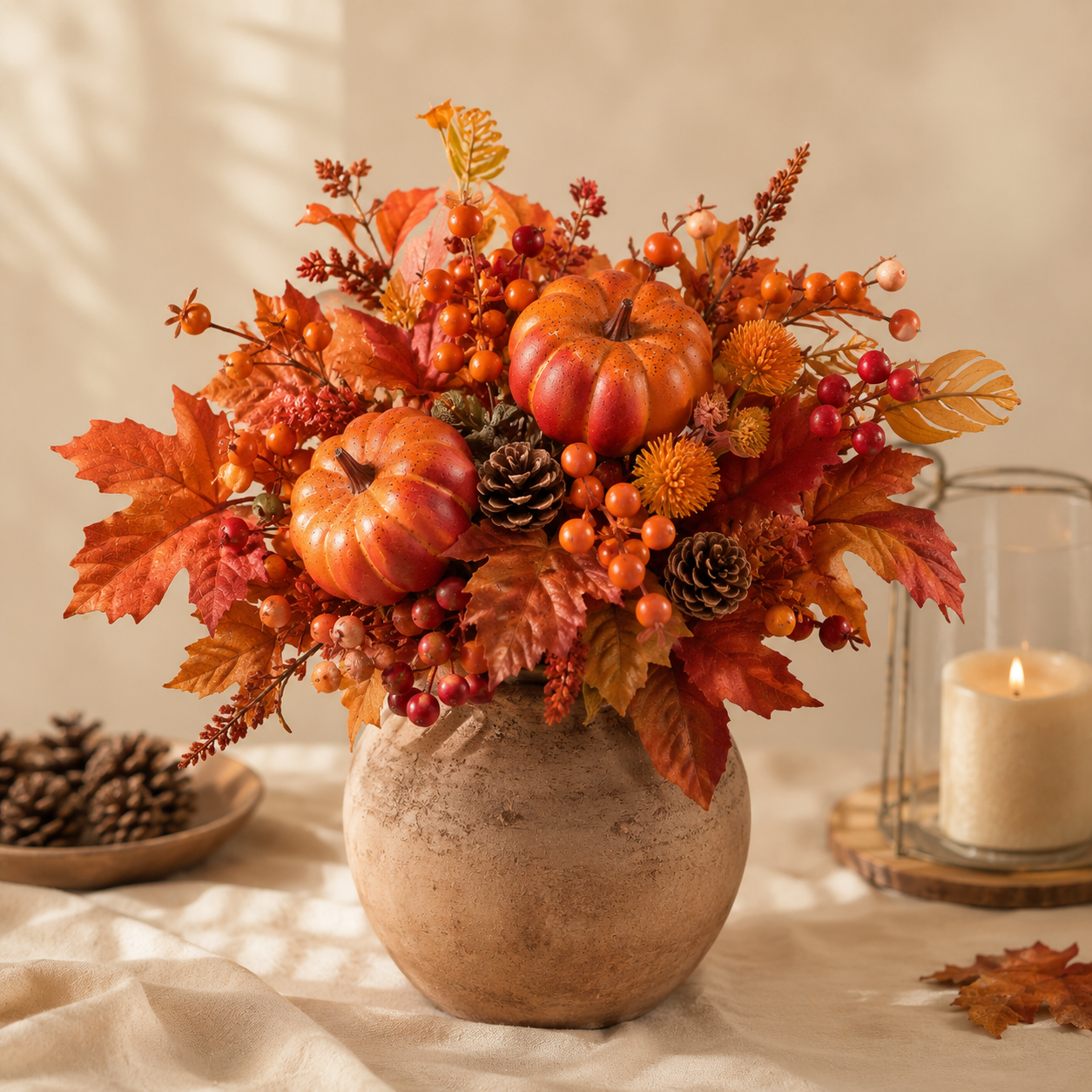 Ramo Autunnale con Zucca – 31 cm