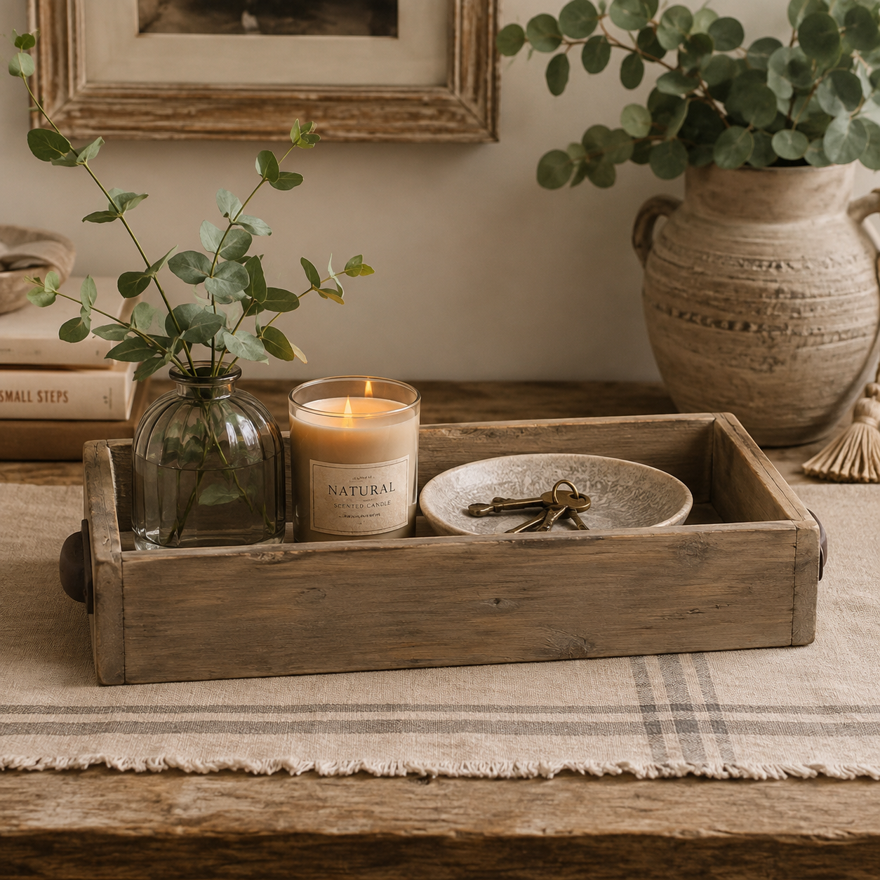 Cassetta Vassoio in Legno Riciclato – 37 x 16 x H 10 cm