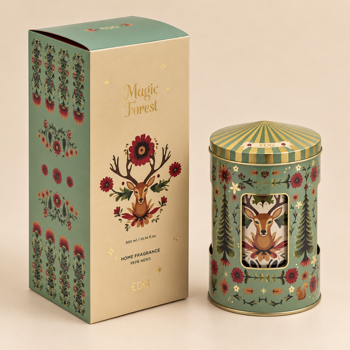 Diffusore di Profumo Magic EDG Forest Black Pepper 300 ml con Carillon