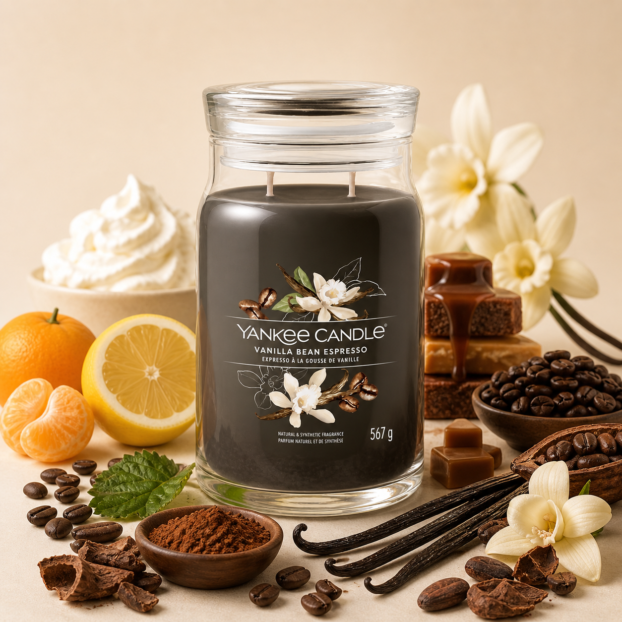 Yankee Candle Giara 567gr Vanilla Bean Espresso