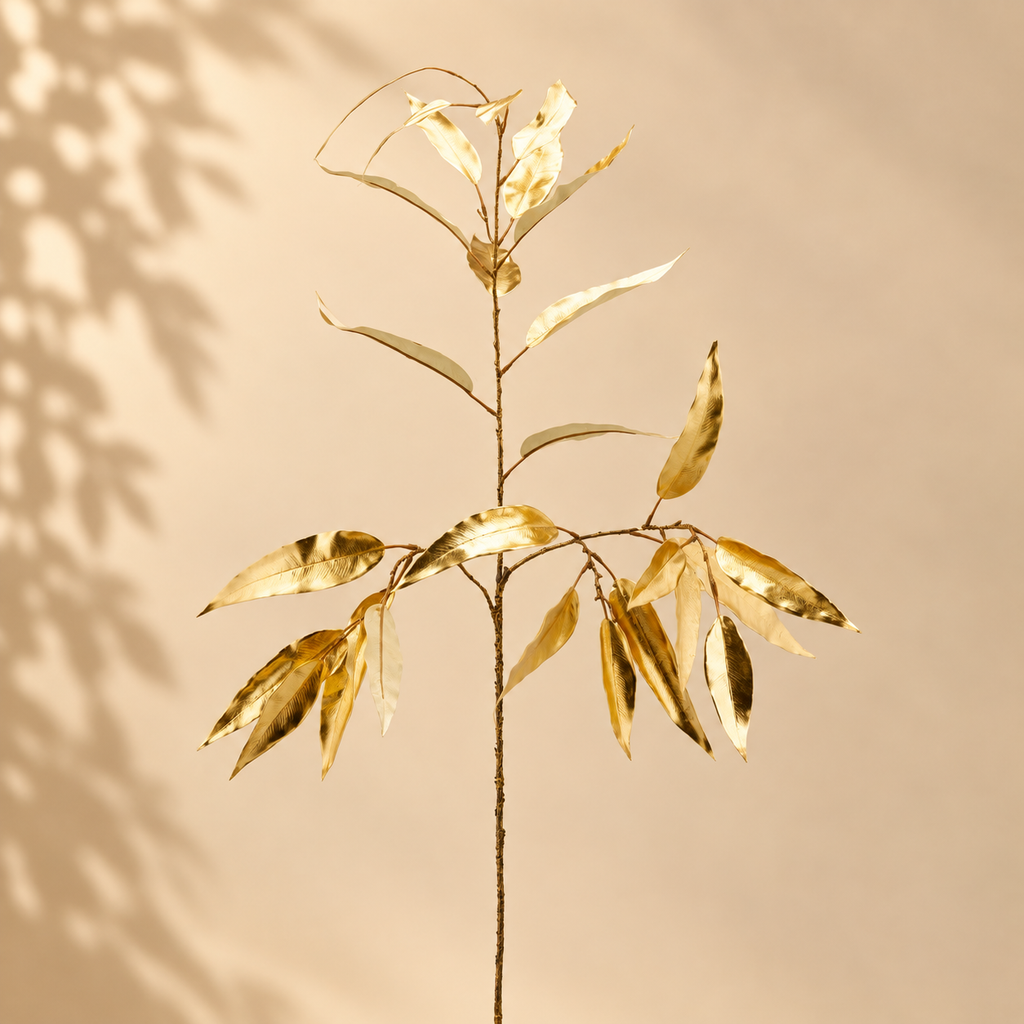 Eucalipto Metal Gold h.120 cm