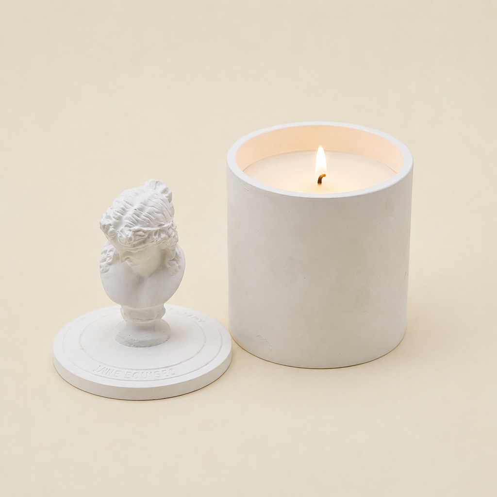 Candela con vaso busto Mod.C