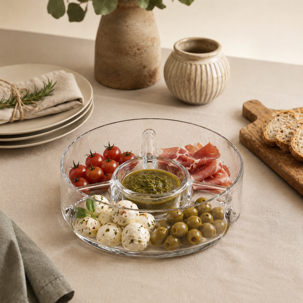 Contenitore rotondo aperitivo