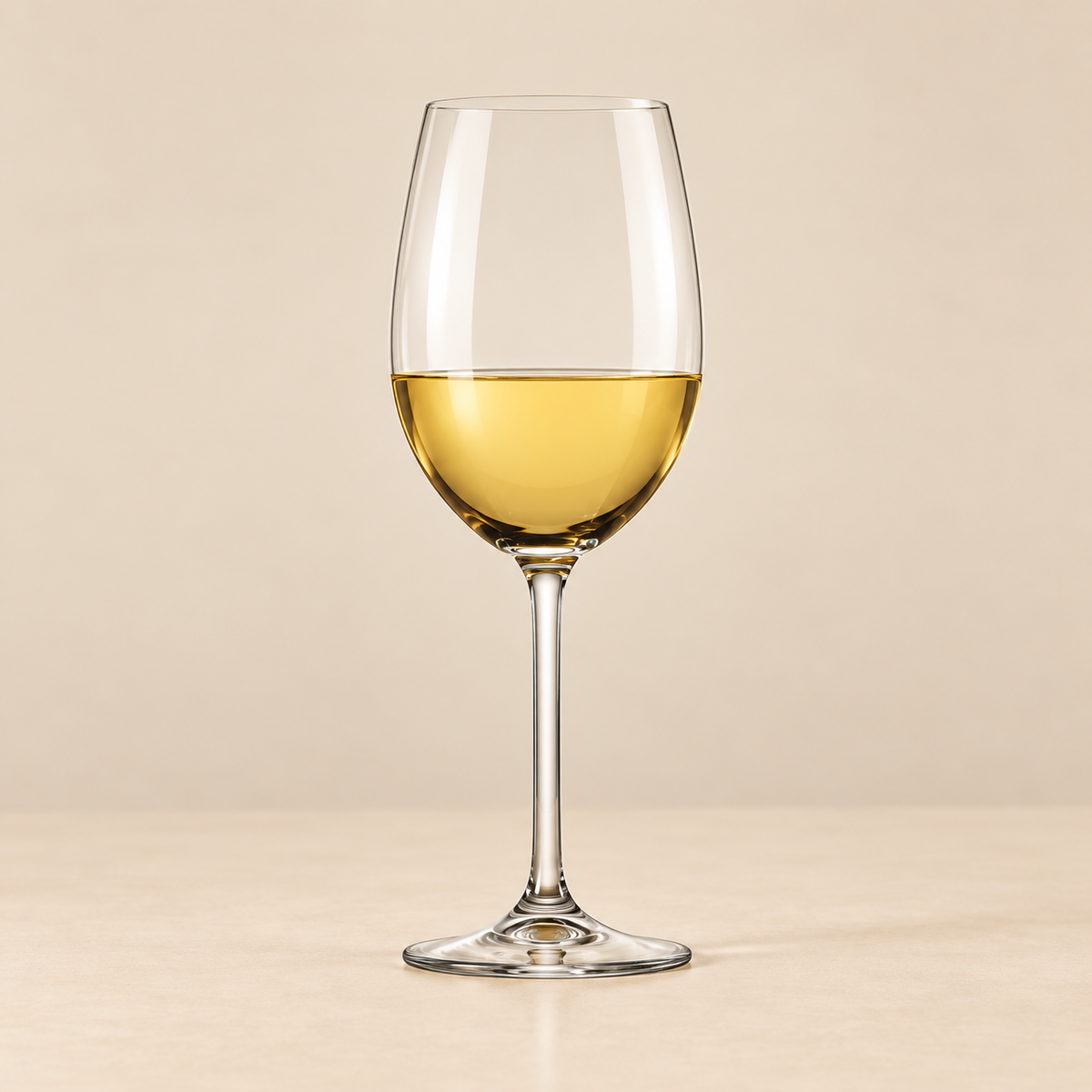 Set 6 Calici da Vino Bianco in Vetro Cristallino Trasparente – 350 ml