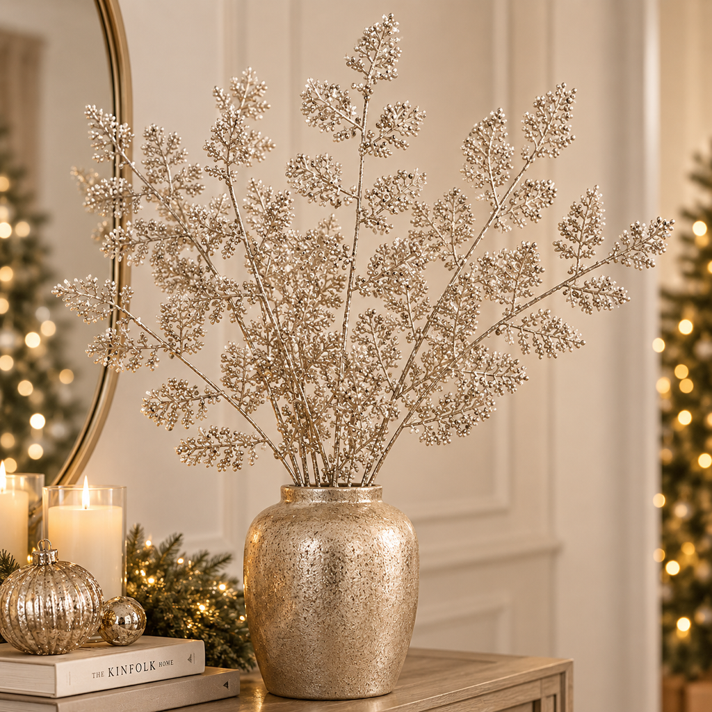 Ramo Decorativo Champagne H84 cm