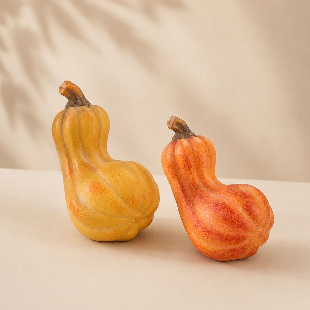 Zucca Decorativa in Terracotta – 19,5 x 11 x H 16 cm