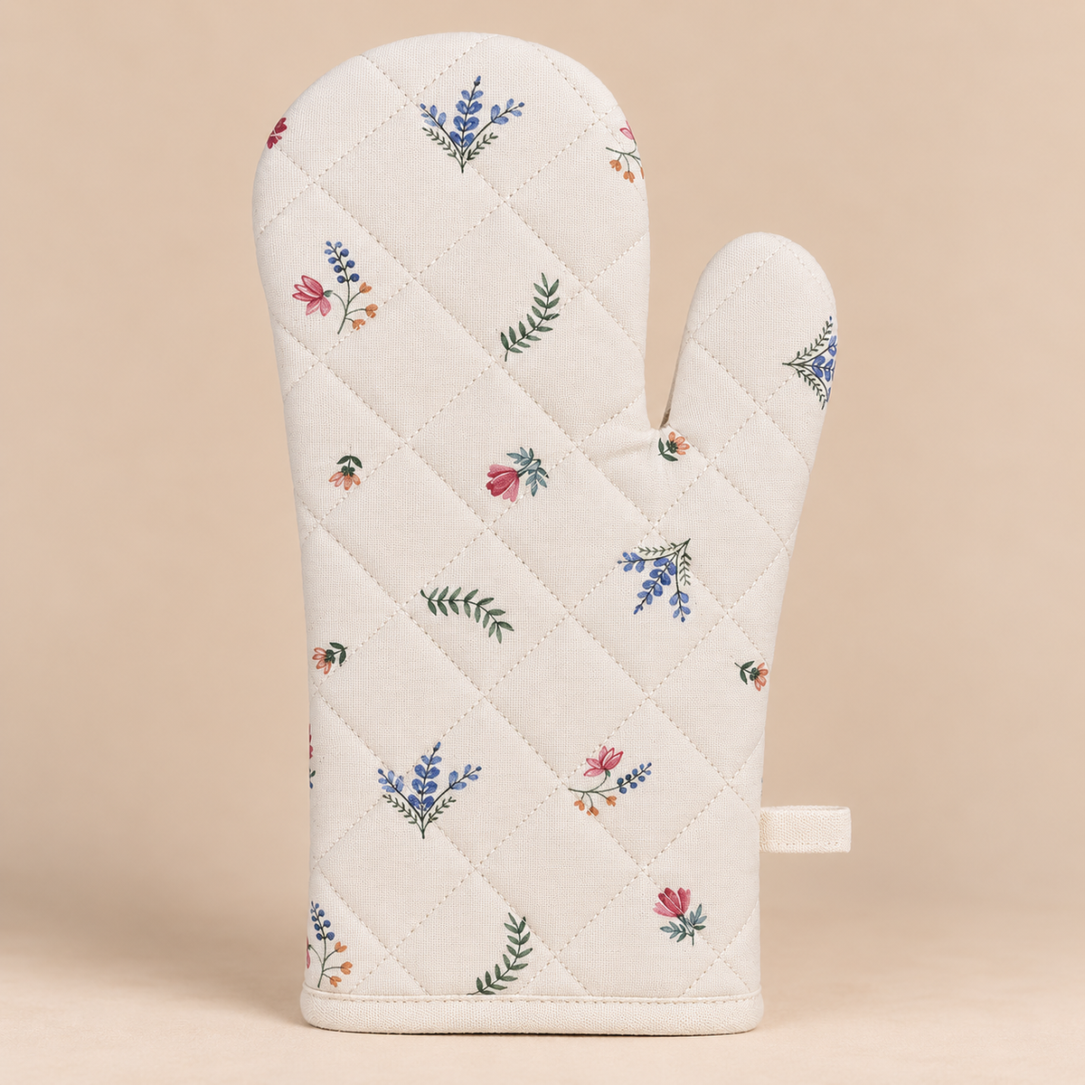 Guantone da Cucina Gallo e Gallina Beige 18 x 30 cm