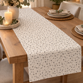 Runner da Tavola Angelica Lovely in CotoneTortora e Grigio – 50x120 cm