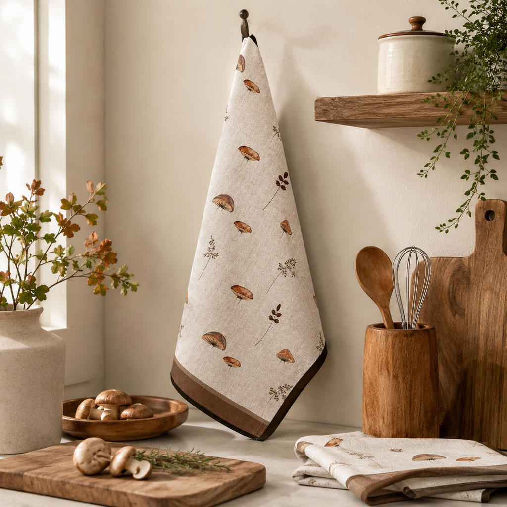 Canovaccio Funghi in Cotone – 50 x 70 cm