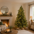 Albero di Natale Argentato EDG con 4000 Mini LED h.210 cm