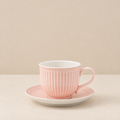 Tazza con piattino Alice rosa