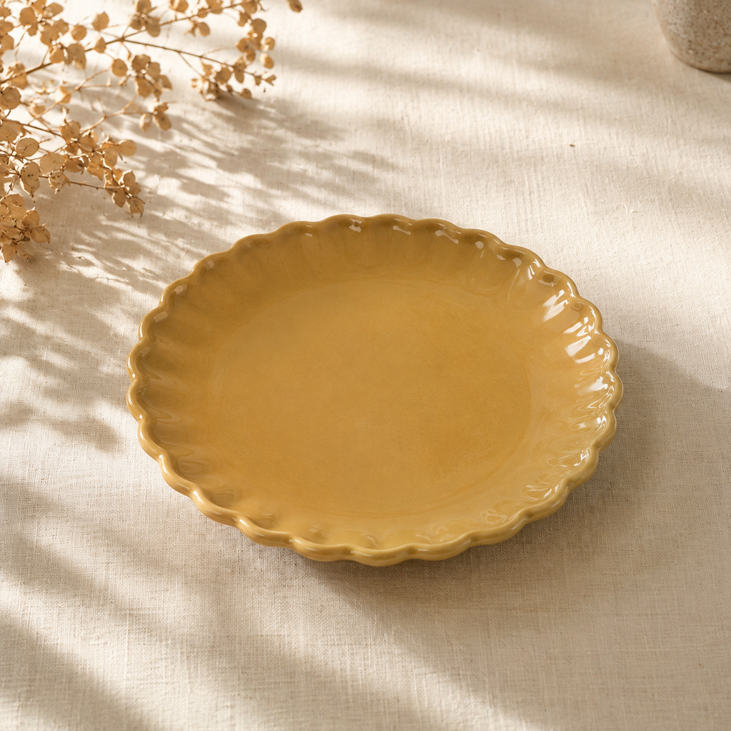 Piatto dessert "Mynte" Senape
