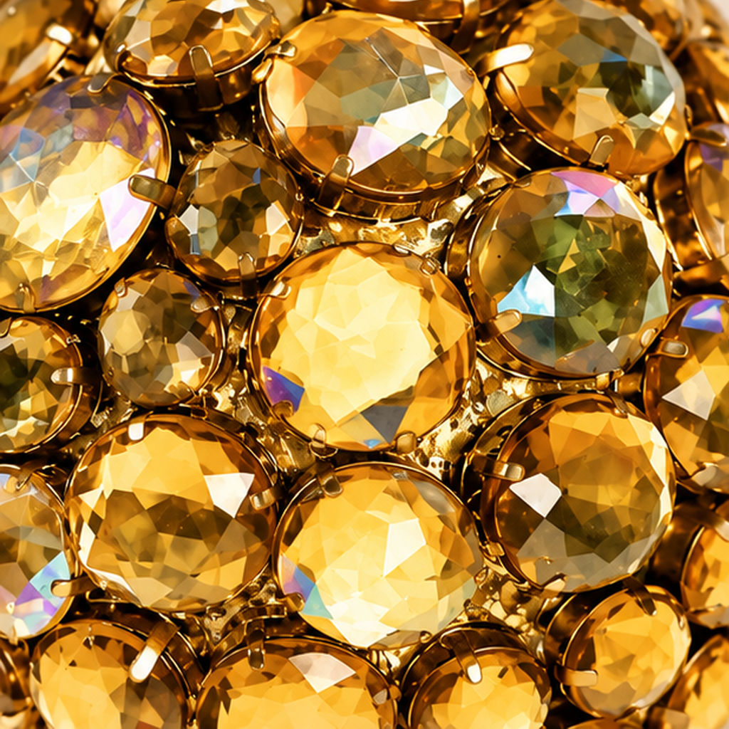 Sfera di Natale Gioiello oro con Cristalli Ø 11 cm - EDG