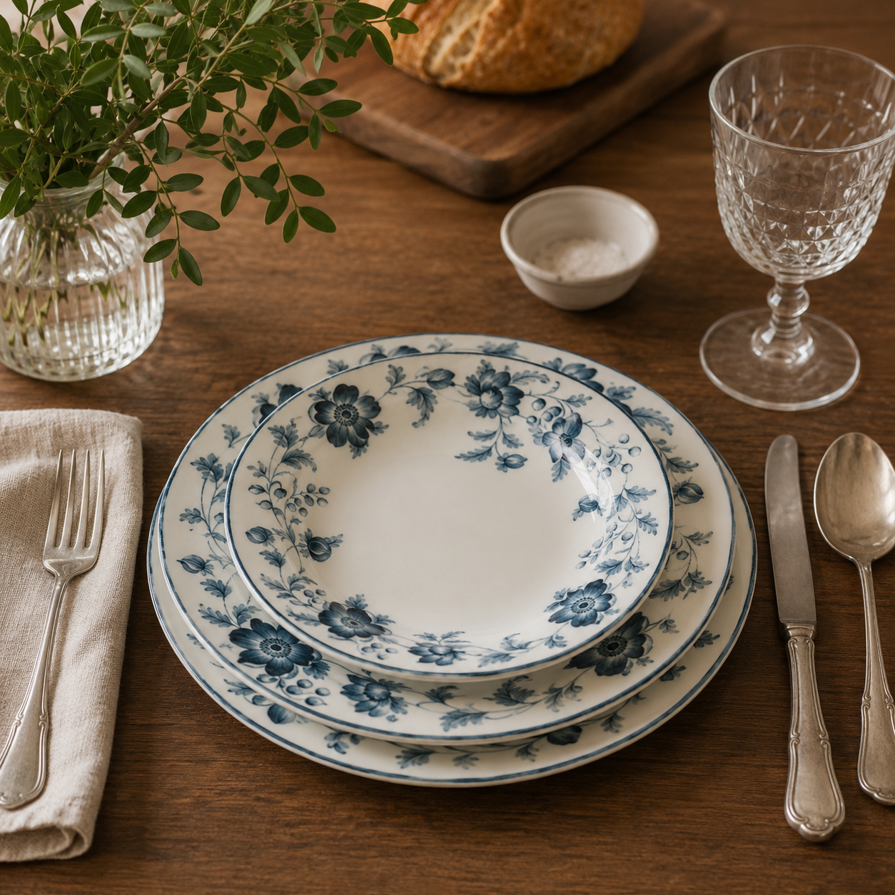 Servizio piatti 1 posto tavola Wonderwall blue