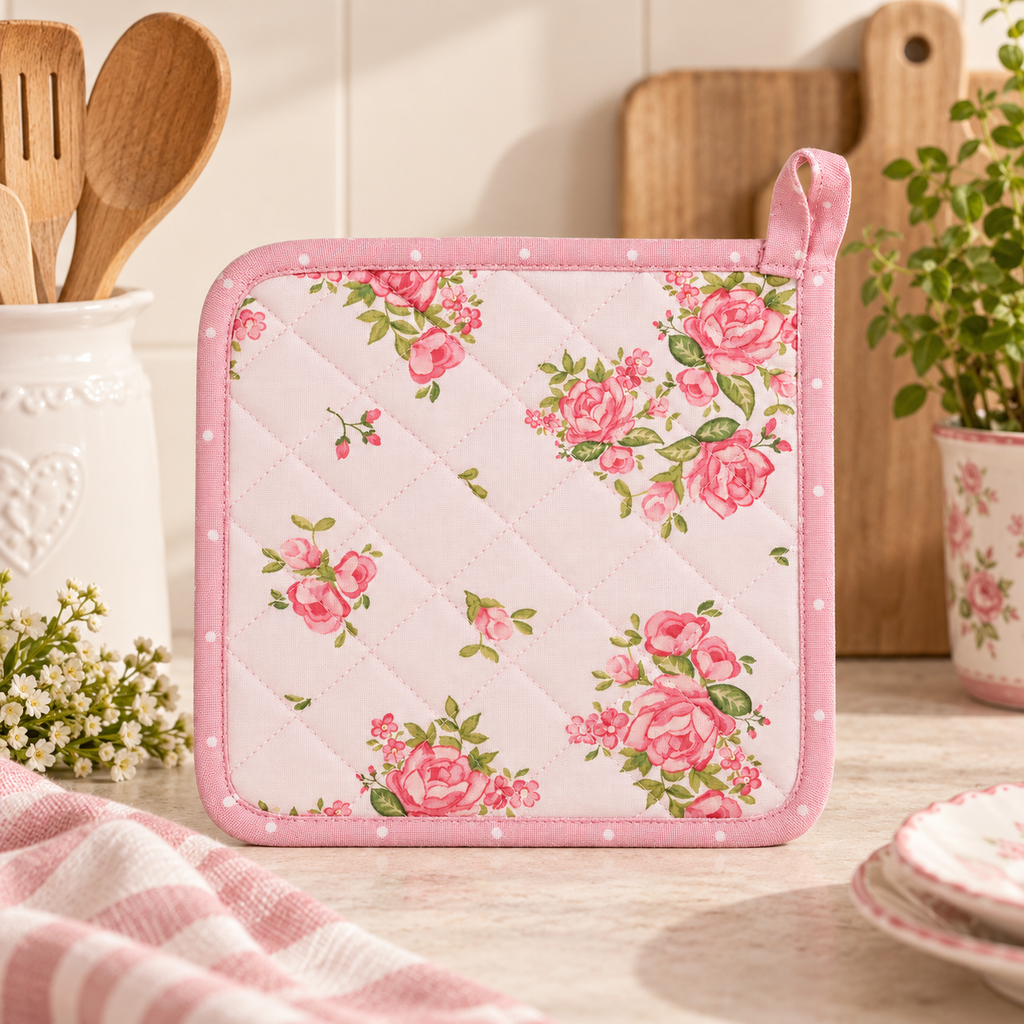Presina Sweet Roses Double Face in Cotone 20 x 20 cm
