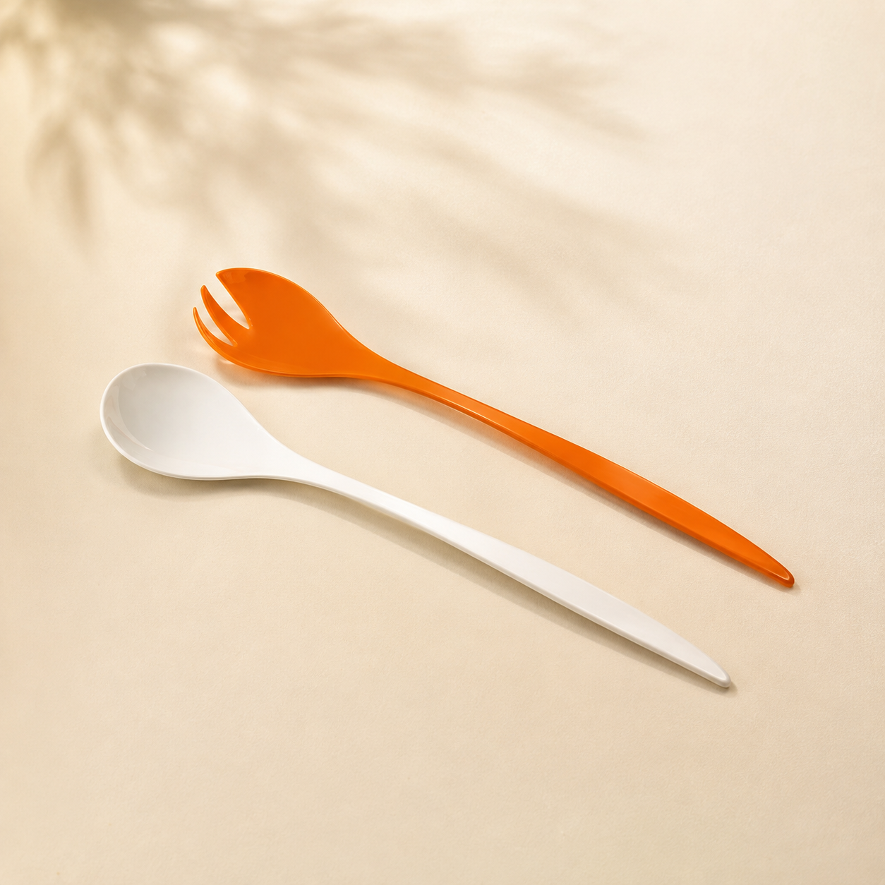 Coppia Posate per Insalata Zak Designs in Melamina – 29 cm arancione
