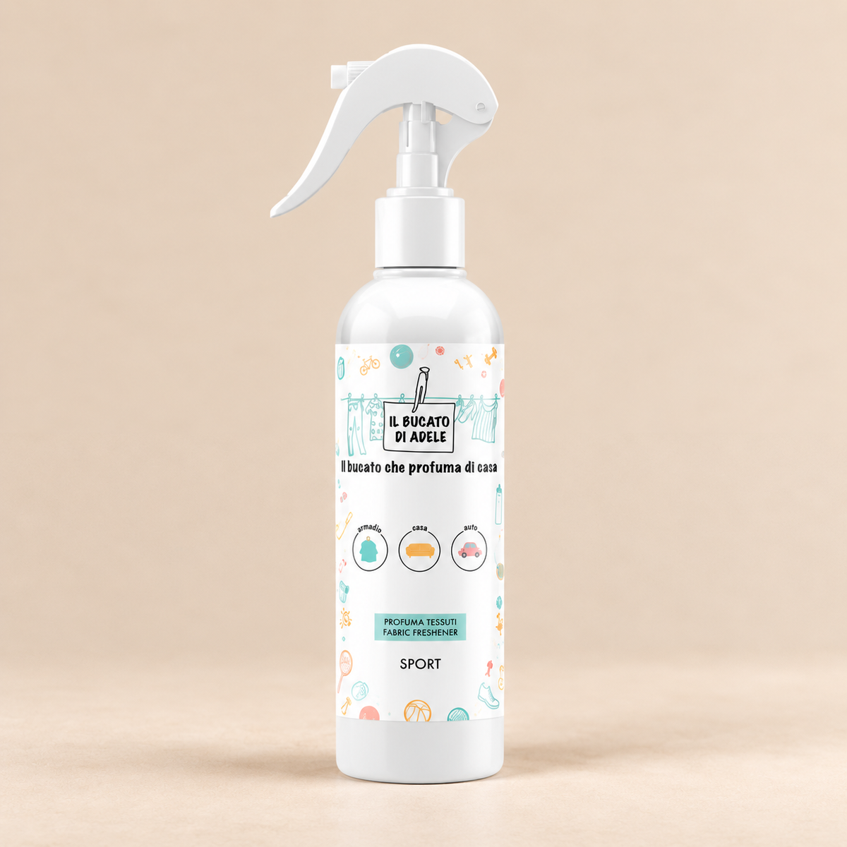 Spray tessuti Il bucato di Adele Sport
