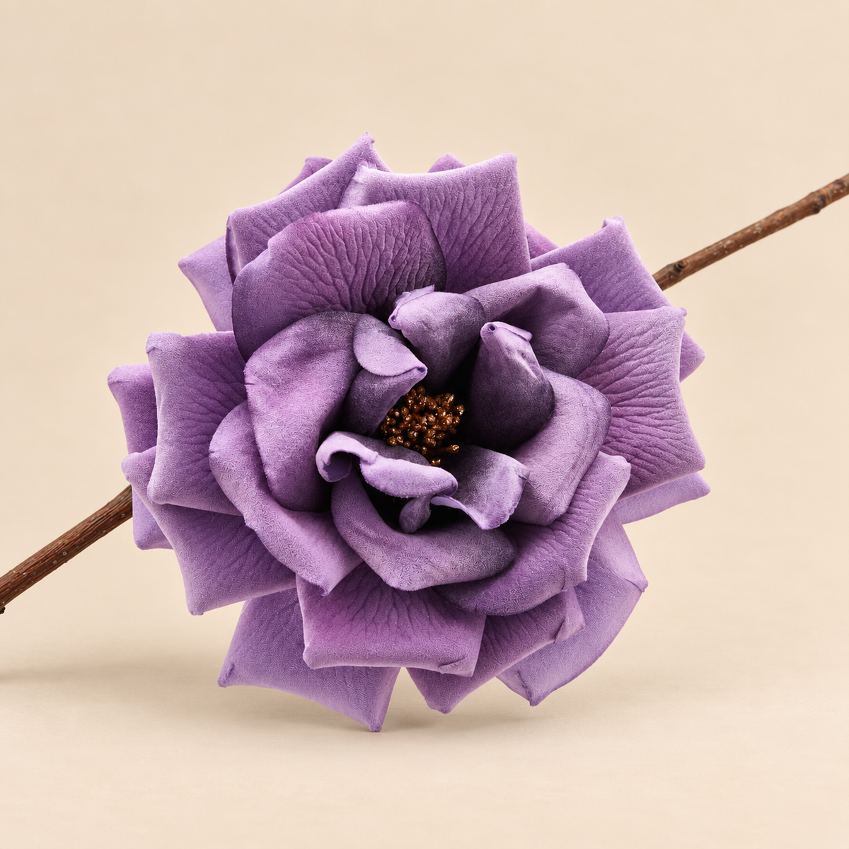 Rosa Viola in Tessuto Ø16 cm