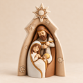 Natività Sacra Famiglia in Ceramica 13 x H 20,5 cm