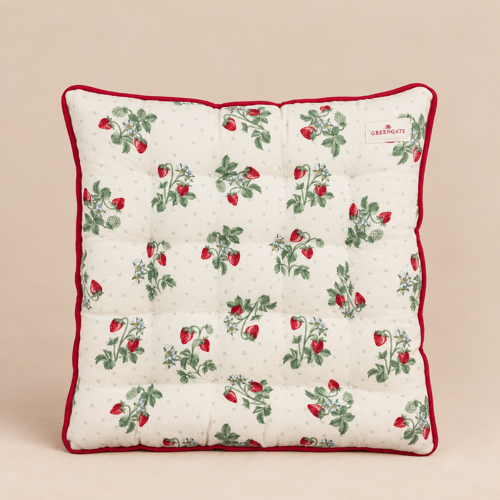 Cuscino Sedia Double Face Berry GreenGate Bianco