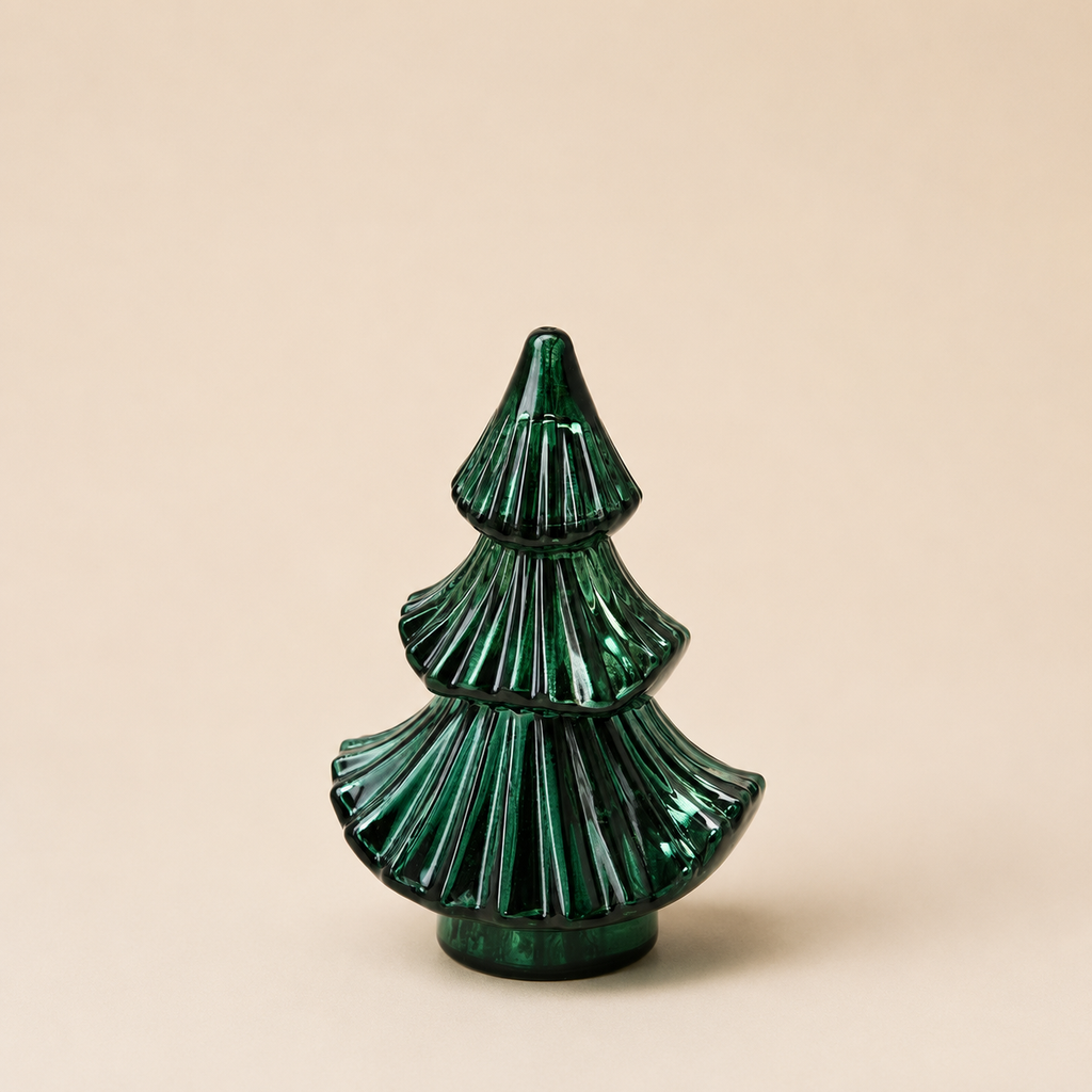 Candela Natalizia Profumata "Nordic Forest" a Forma di Albero verde