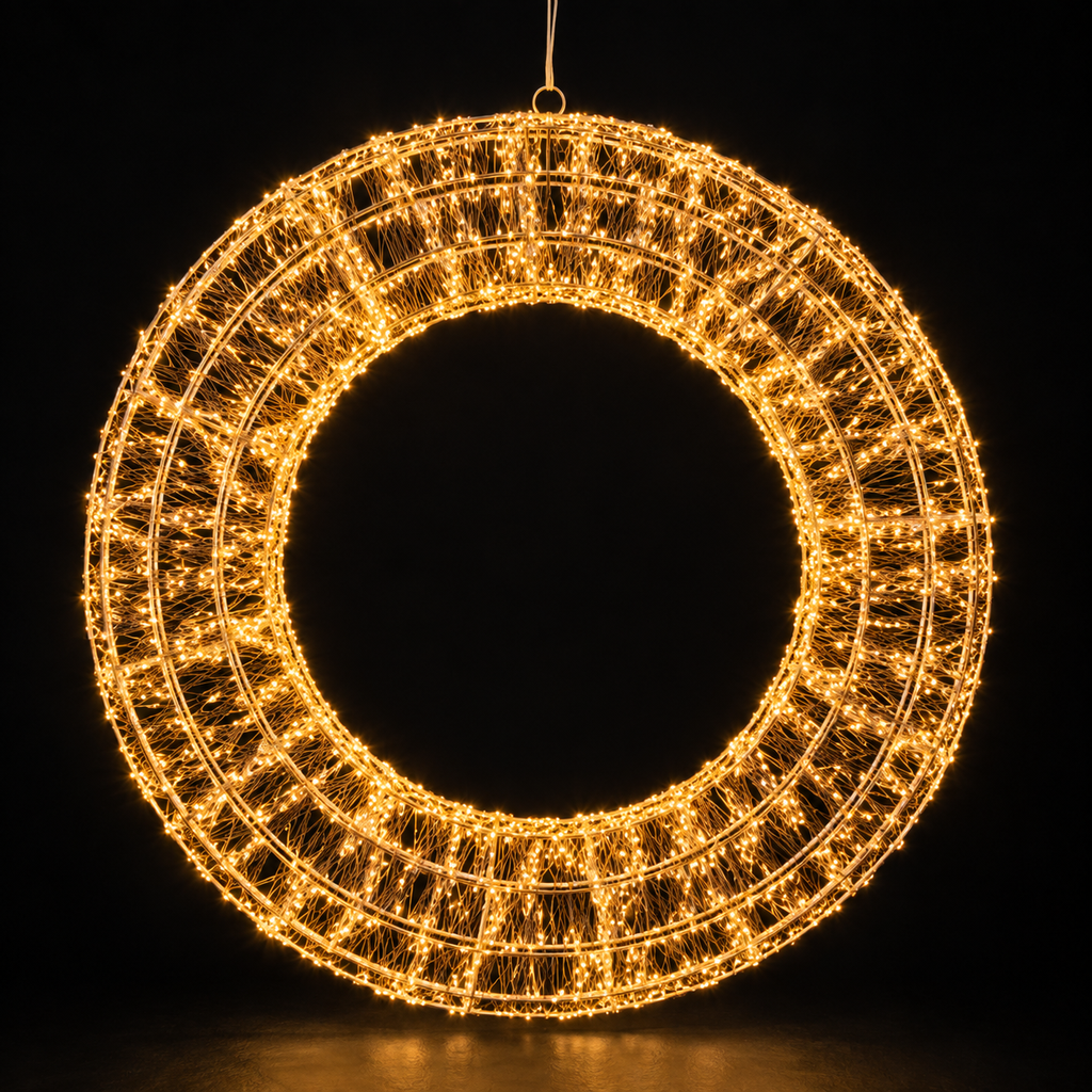 Corona natalizia 3D 6000 microled