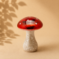 Fungo Decorativo in Vetro – Ø 13 x H 18 cm