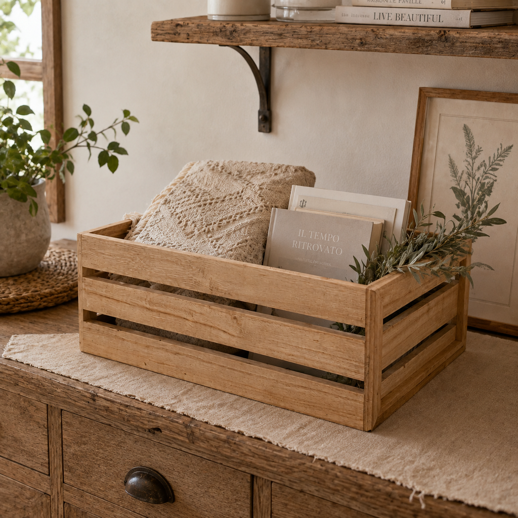 Cassetta Rettangolare in Legno
