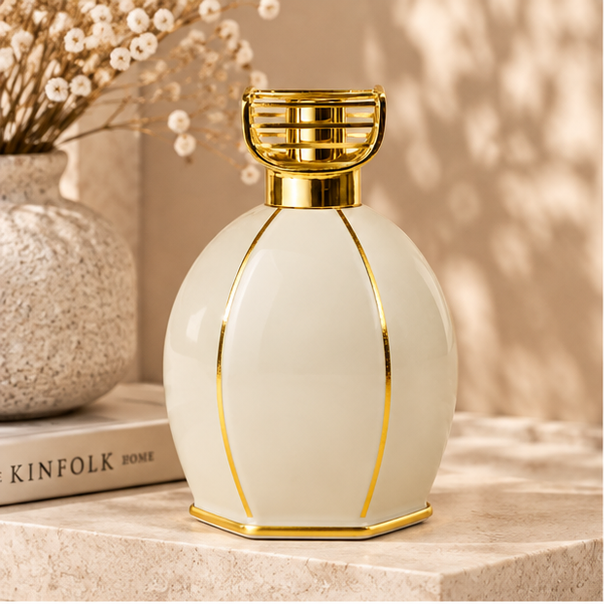 Lampada Catalitica Vogue Baci Milano Tortora e Oro 1 Litro – Maroc & Roll