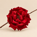 Rosa Rossa in Tessuto Ø16 cm