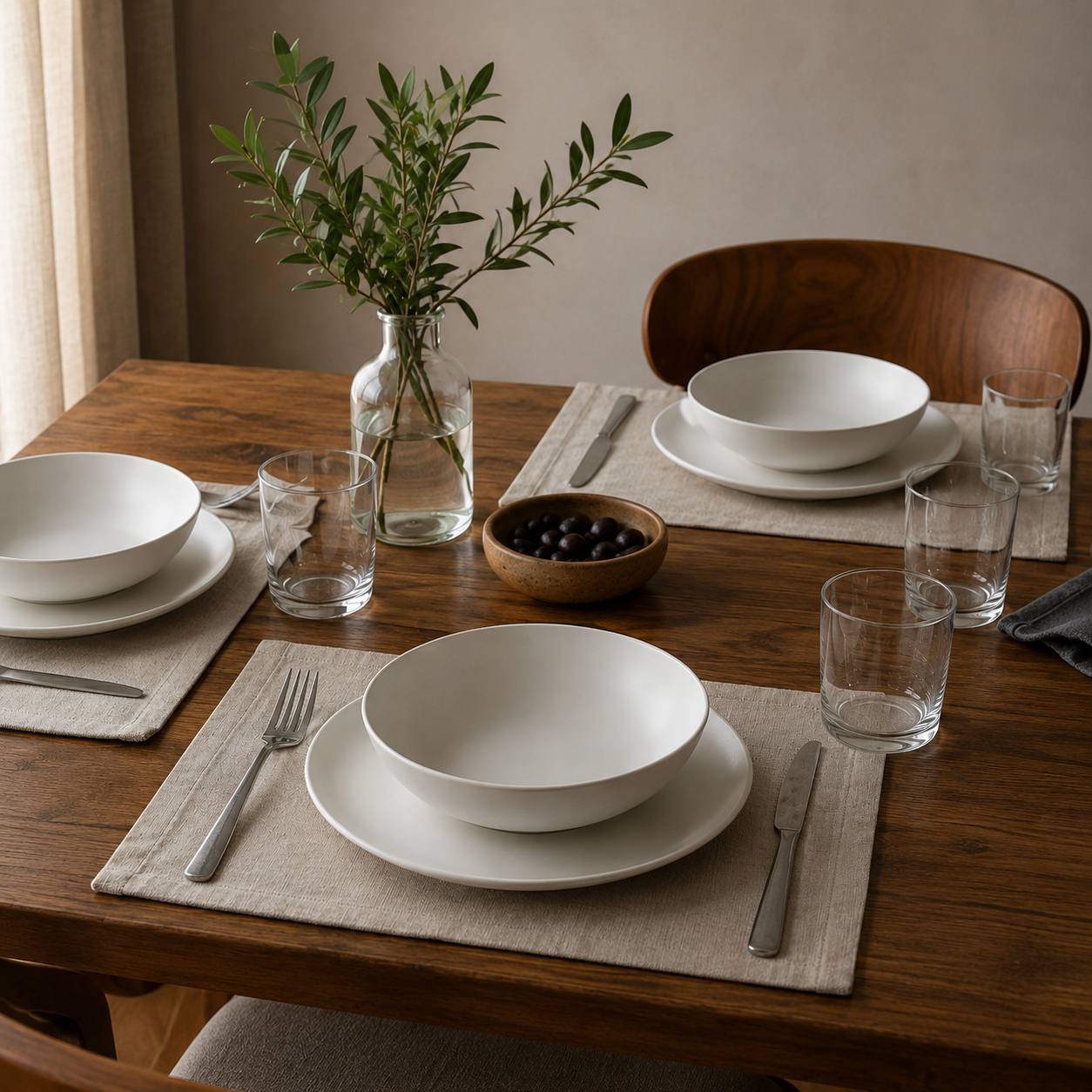 Set 12 piatti White basic Coupe