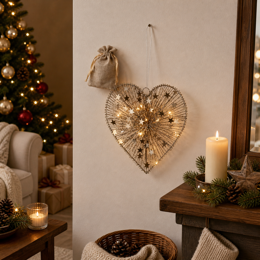 Cuore led Pensieri stupendi 25cm