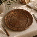 Vassoio sottopiatto rattan "Leonora"