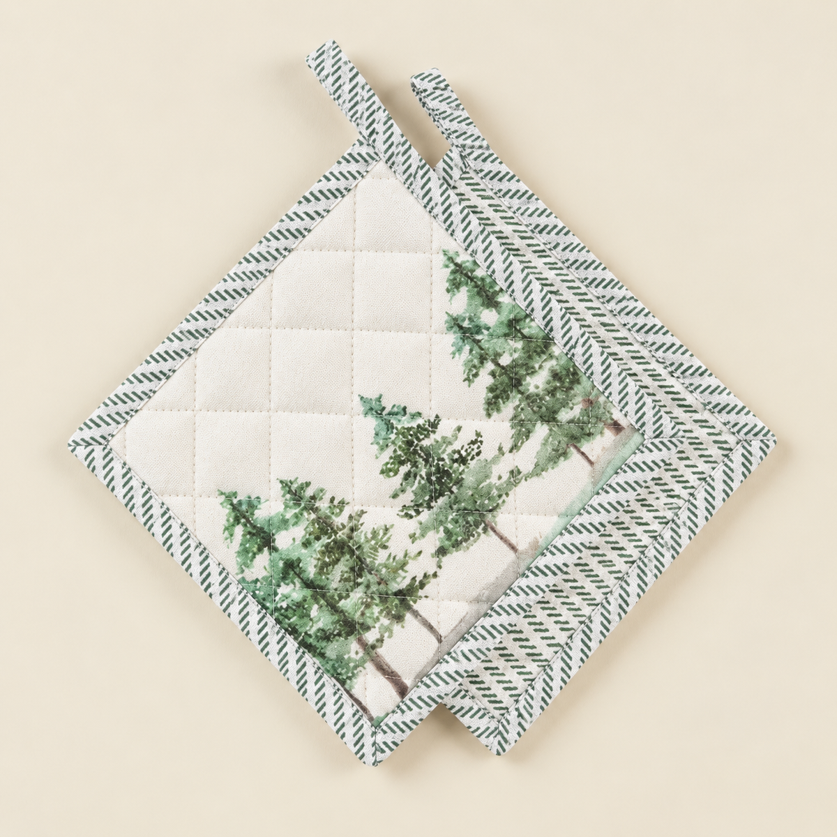 Presina North Natalizia in Cotone — Decoro Pini