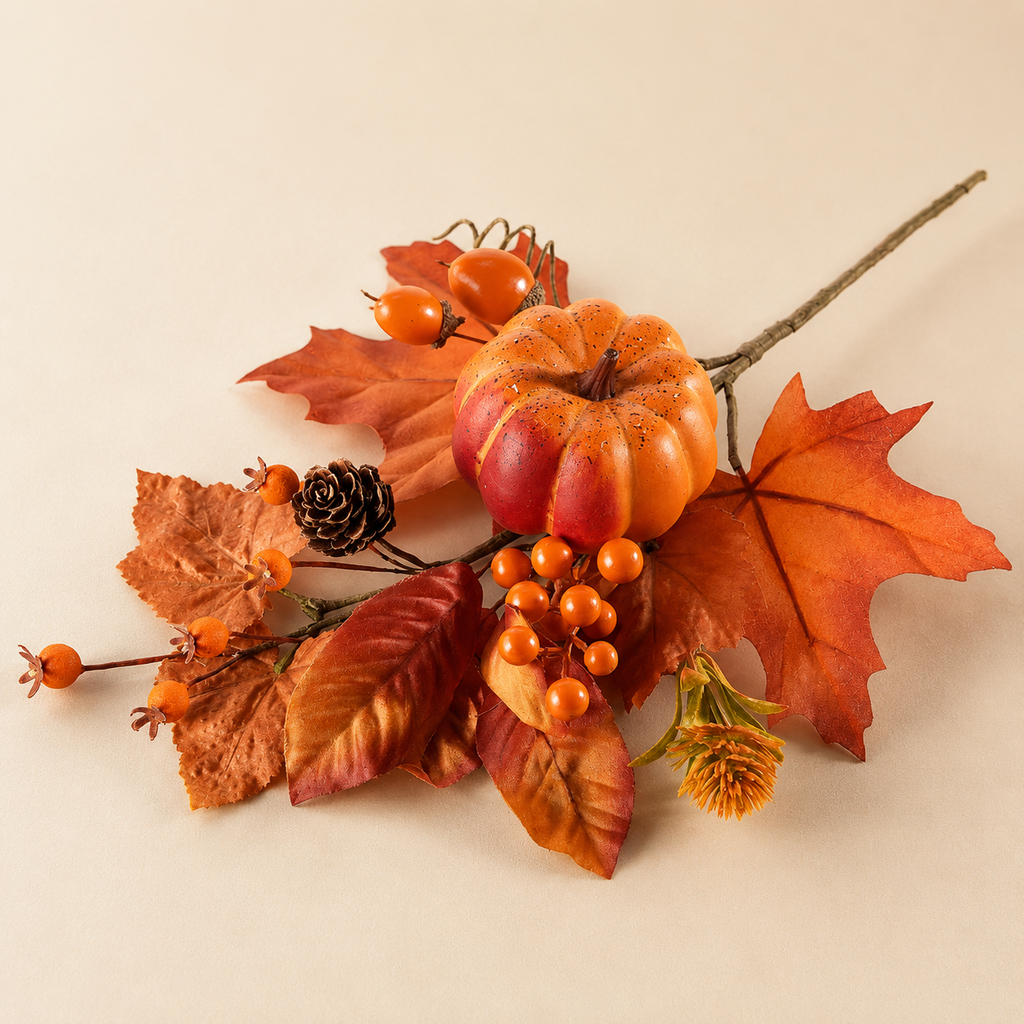 Ramo Autunnale con Zucca – 31 cm
