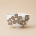 Ciotola Flower Glam bianco/tortora