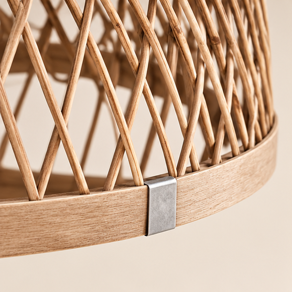 Lampadario Rattan Cupola Ø 41 x H 29 cm