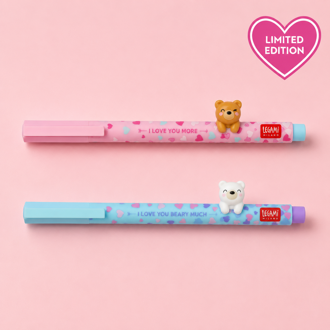 Set di 2 Penne Gel Beary in Love di Legami