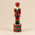 Portacandela Schiaccianoci con Tromba e Tamburo H25,5 cm