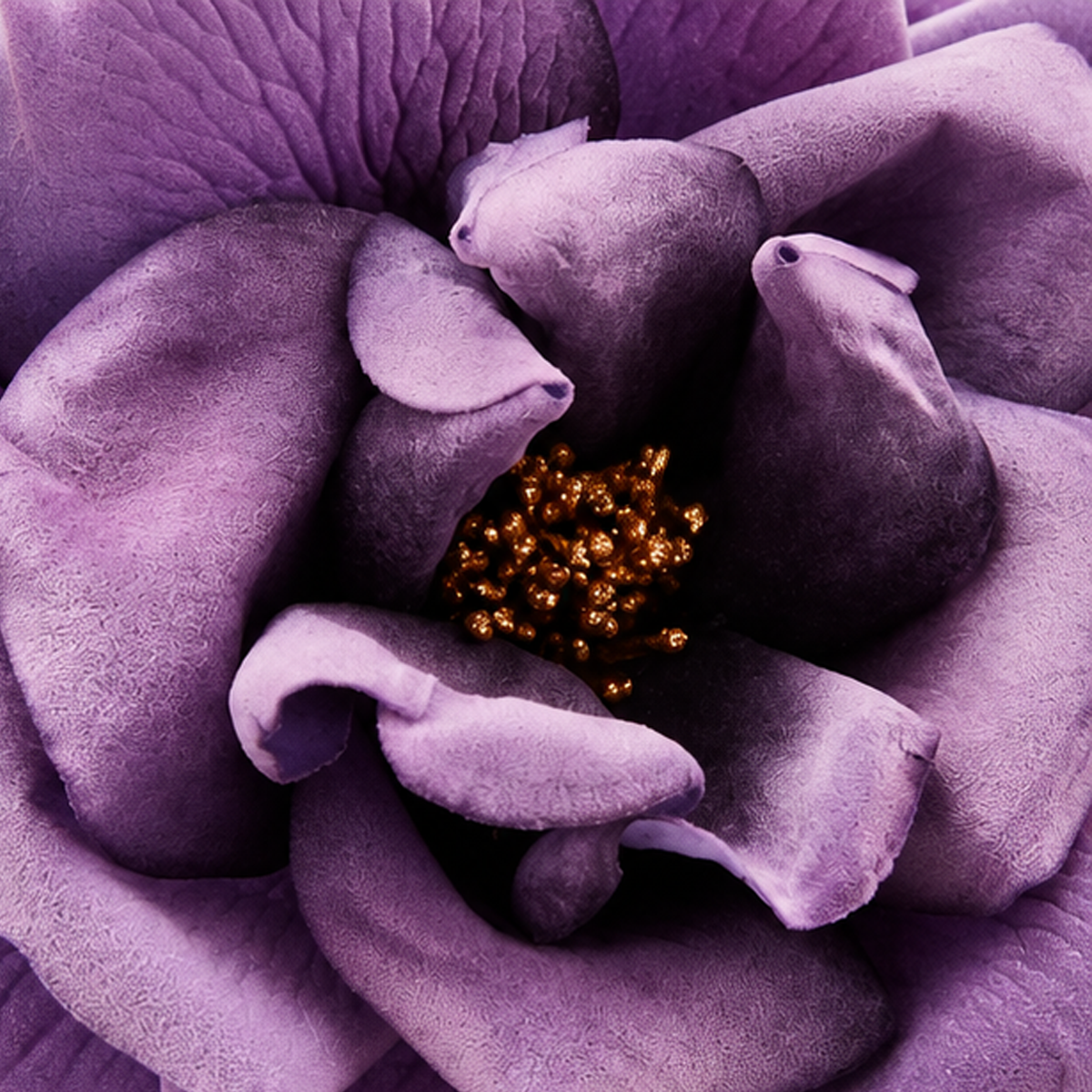 Rosa Viola in Tessuto Ø16 cm