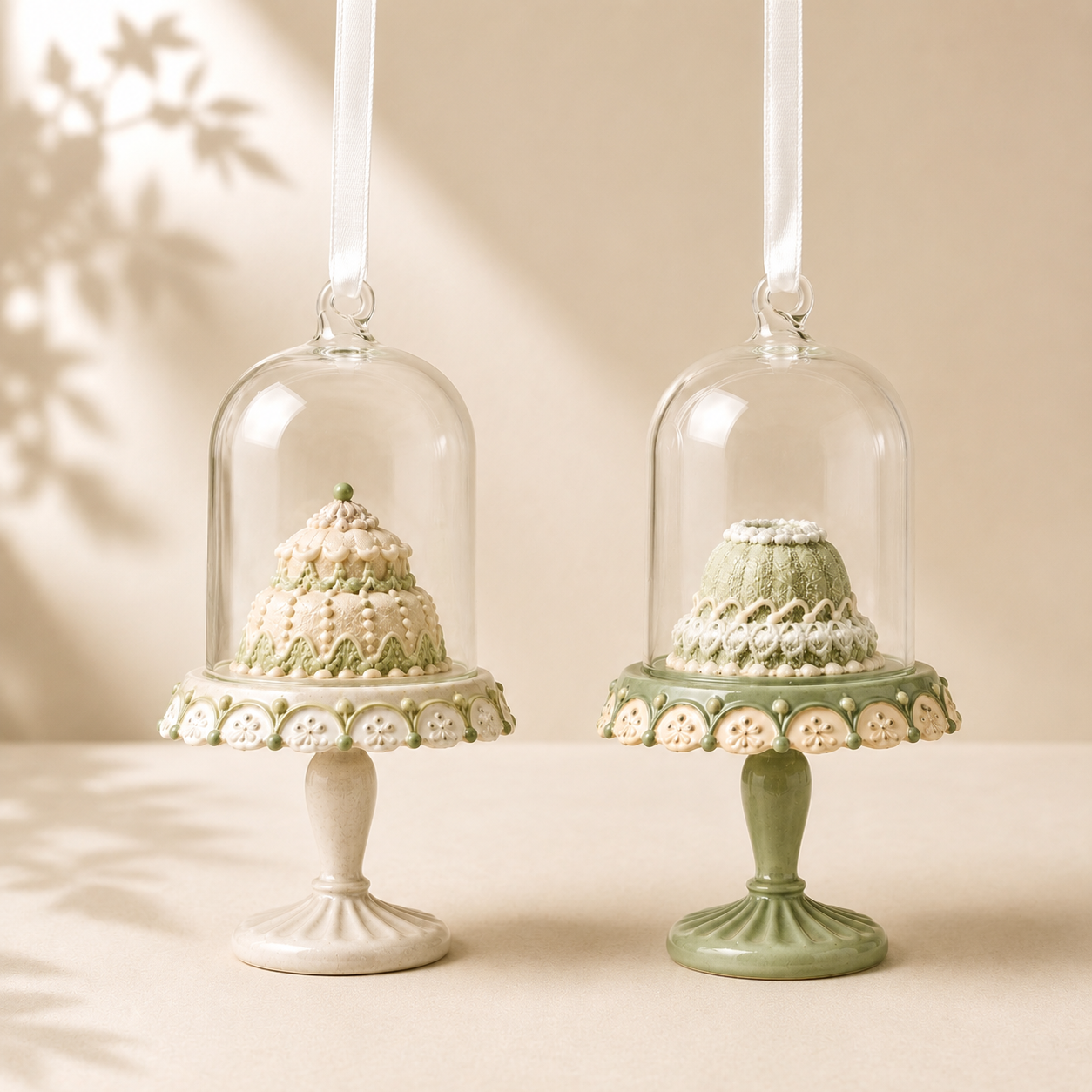 Decoro Pendente Alzatina con Dolcetto – H 11 cm