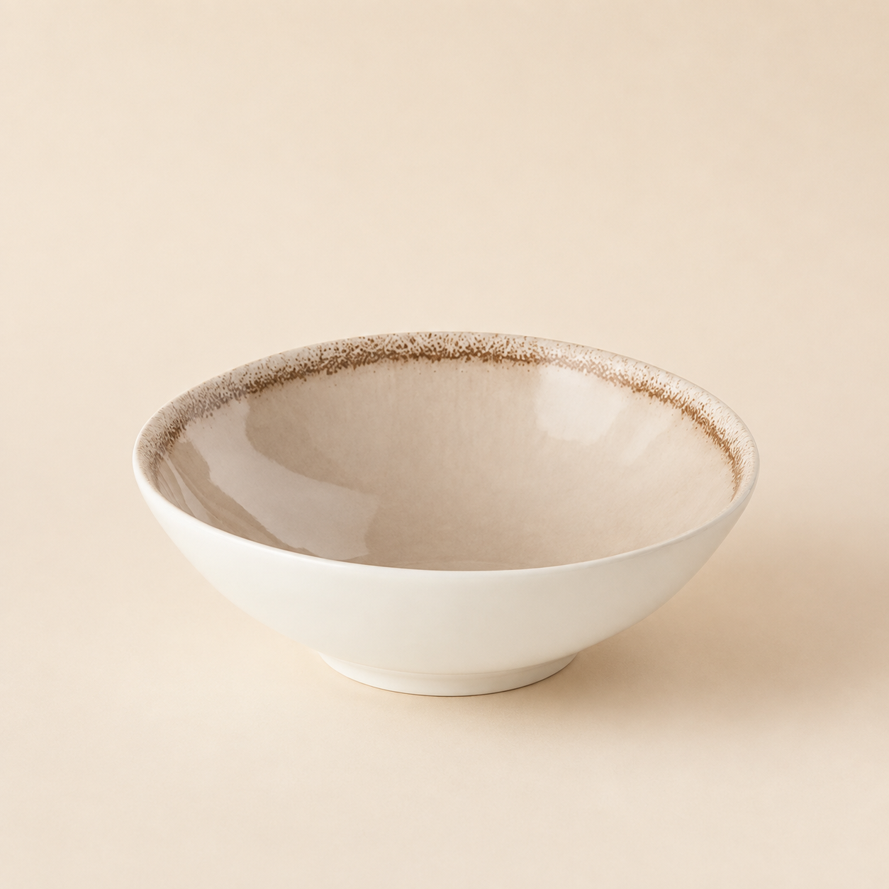 Ciotola in Ceramica Beige – Ø 19,5 cm