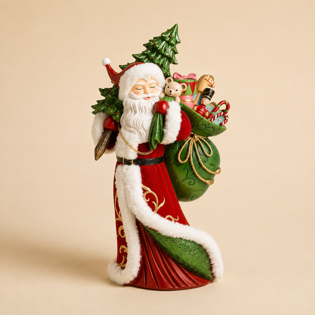 Decoro Babbo Natale albero e sacca