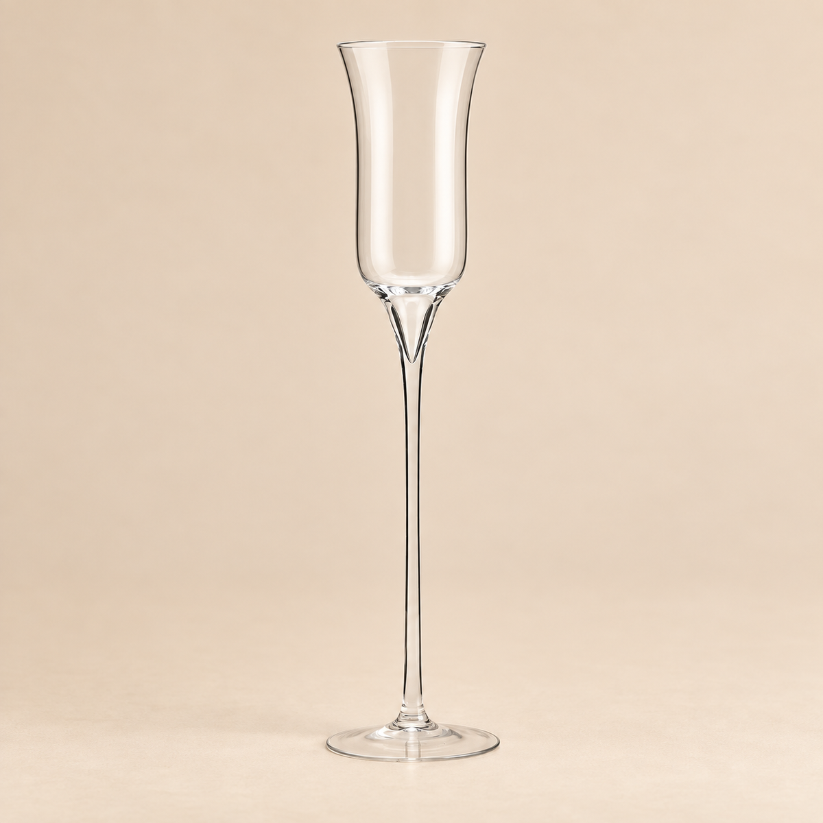 Portacandela Flute in Vetro Trasparente h.70cm