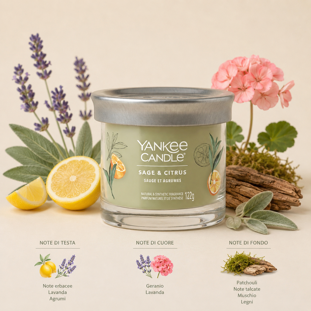 Yankee Candle candela tumbler 122gr Sage & Citrus