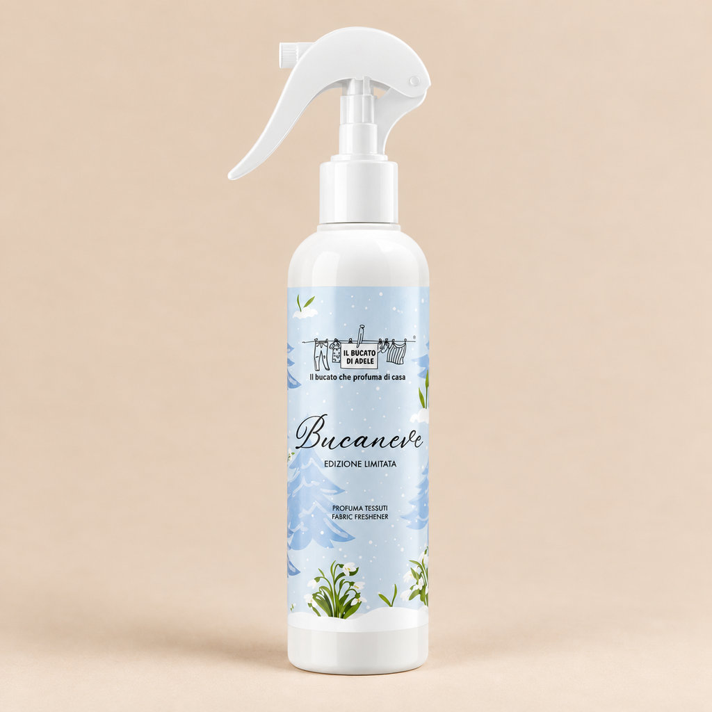 Spray Profuma Tessuti Agrumato e Floreale Il Bucato di Adele Bucaneve Edizione Limitata –