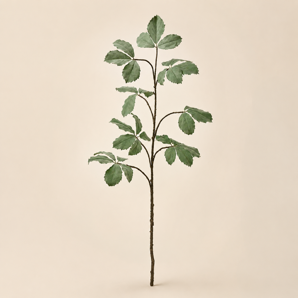 Ramo Coffea Rex Decorativo – H 161 cm – Effetto Velluto