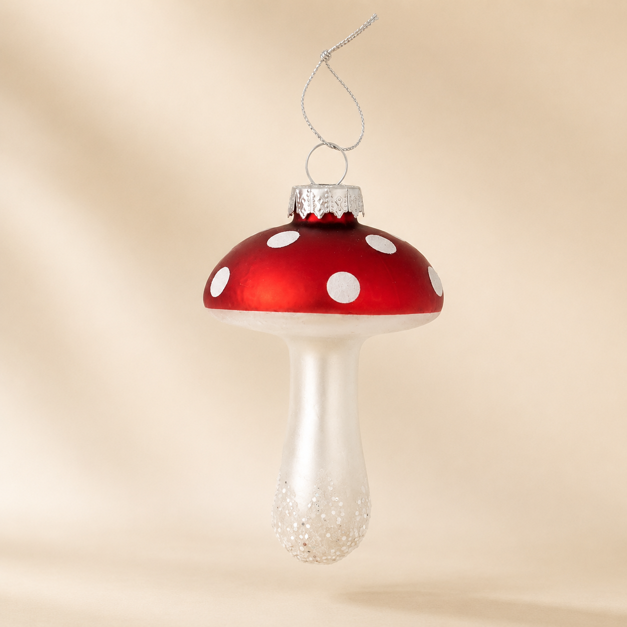 Decoro fungo in vetro