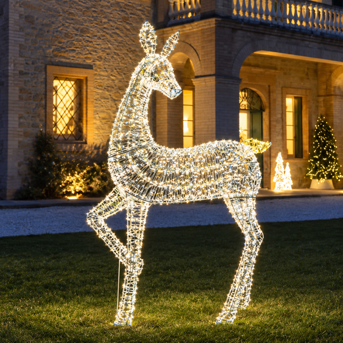 Renna 4400led "Sogno d'inverno Queen" h.225cm