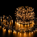 Catena Luminosa Cluster 3000 LED 30 m 3 mm Bianco Caldo con 8 Giochi di Luce - EDG